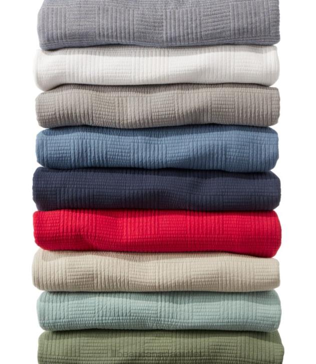 Bedding Atlantic Blue H8XZ6262 Vintage Matelasse Bedspread Unisex L.L.Bean