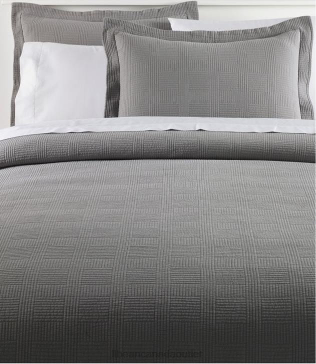 Bedding Frost Gray H8XZ7112 Vintage Matelasse Bedspread Unisex L.L.Bean