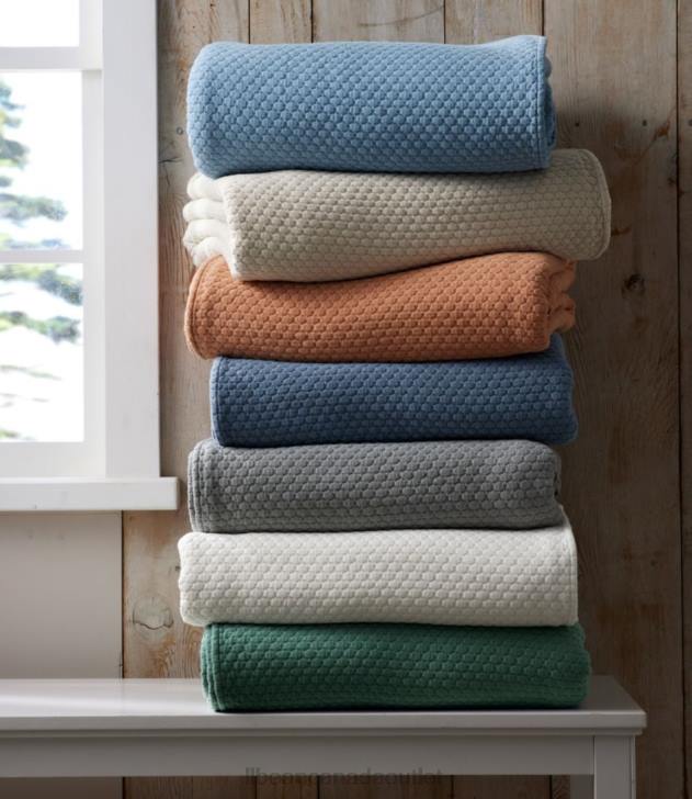 Bedding Frost Gray H8XZ7155 Organic Honeycomb Matelasse Sham Unisex L.L.Bean