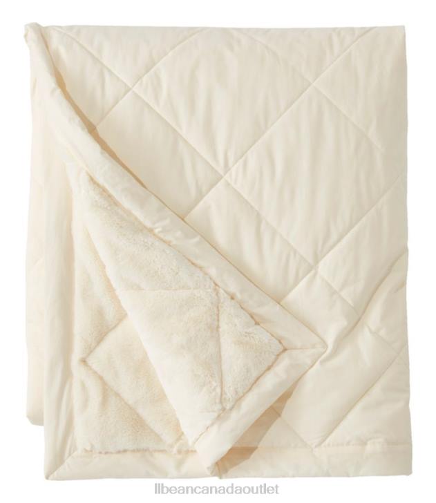 Bedding Cream H8XZ4459 Ultraplush Primaloft Blanket Unisex L.L.Bean