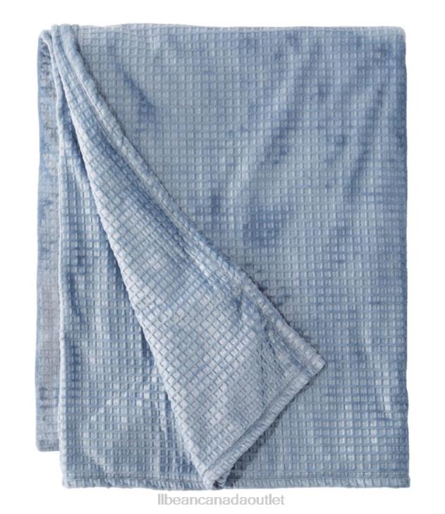 Bedding Foggy Blue H8XZ6283 Wicked Cozy Waffle Blanket Unisex L.L.Bean