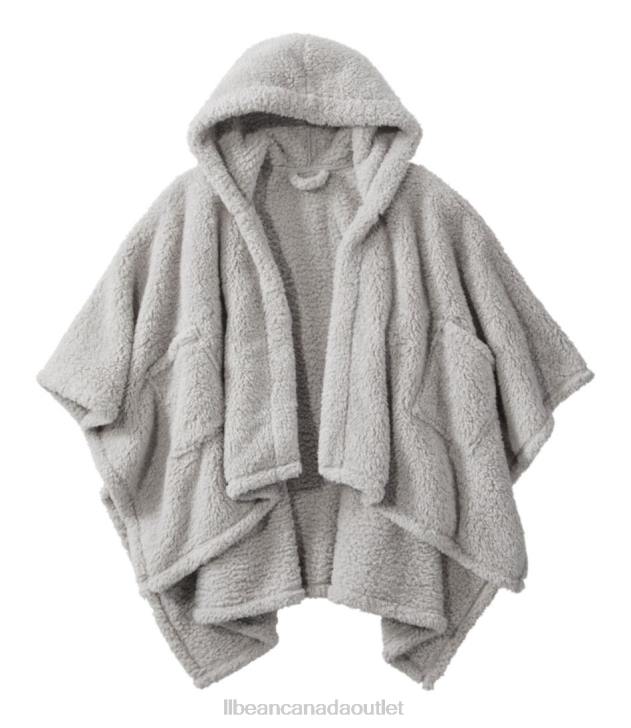 Bedding Gray H8XZ6263 Cozy Sherpa Wearable Throw Unisex L.L.Bean