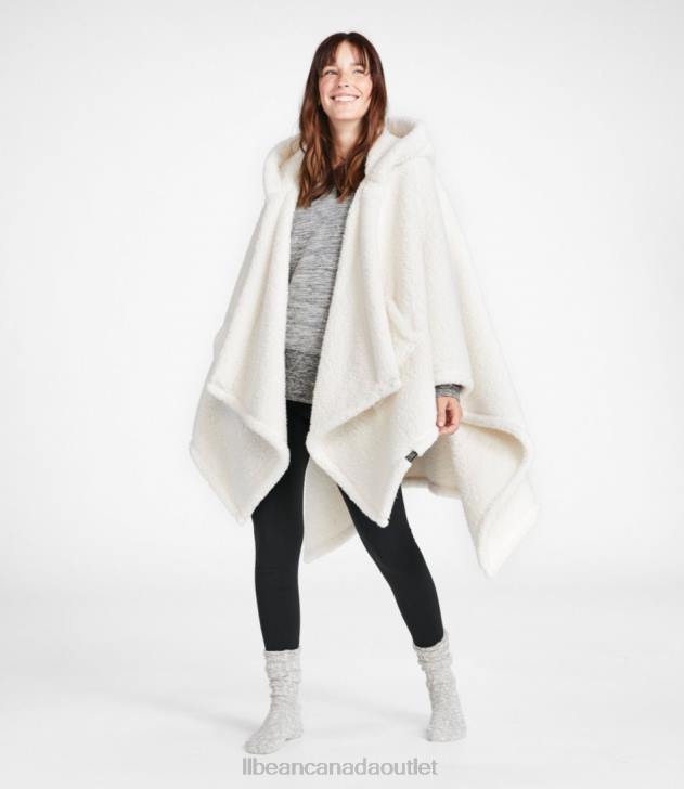 Bedding Gray H8XZ6263 Cozy Sherpa Wearable Throw Unisex L.L.Bean