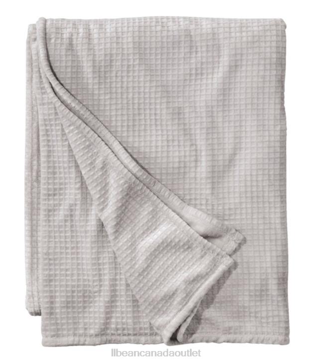 Bedding Gray Mist H8XZ4342 Wicked Cozy Waffle Blanket Unisex L.L.Bean