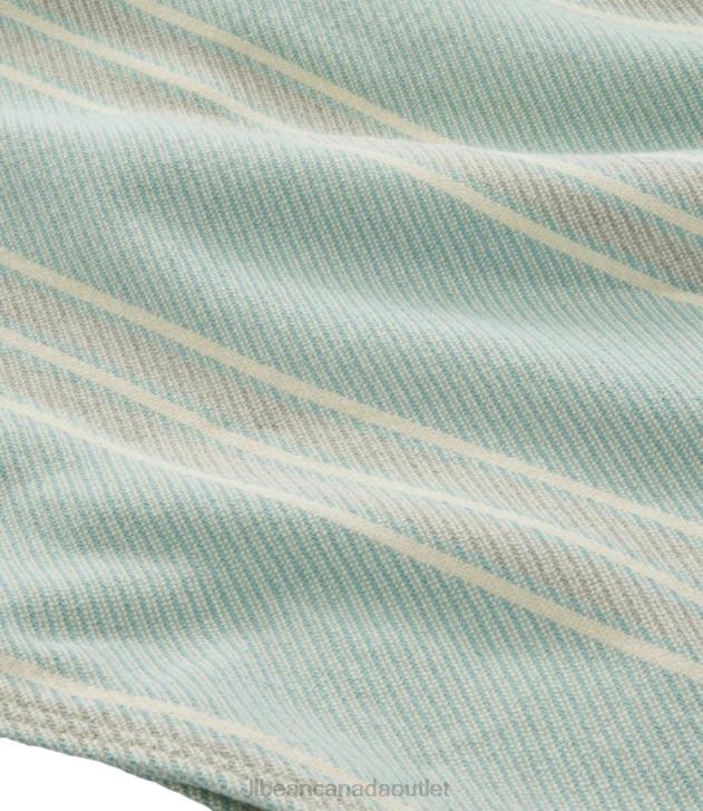Bedding Natural H8XZ2597 Maine Twill Blanket Stripe Unisex L.L.Bean