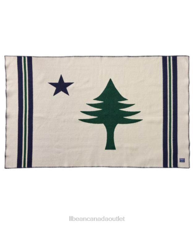 Bedding Natural H8XZ2757 State of Maine Throw Unisex L.L.Bean