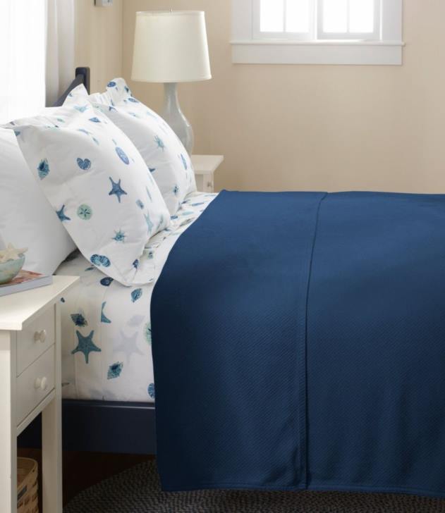 Bedding Natural H8XZ5501 Maine Twill Blanket Unisex L.L.Bean