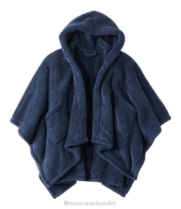 Bedding Navy H8XZ2461 Cozy Sherpa Wearable Throw Unisex L.L.Bean