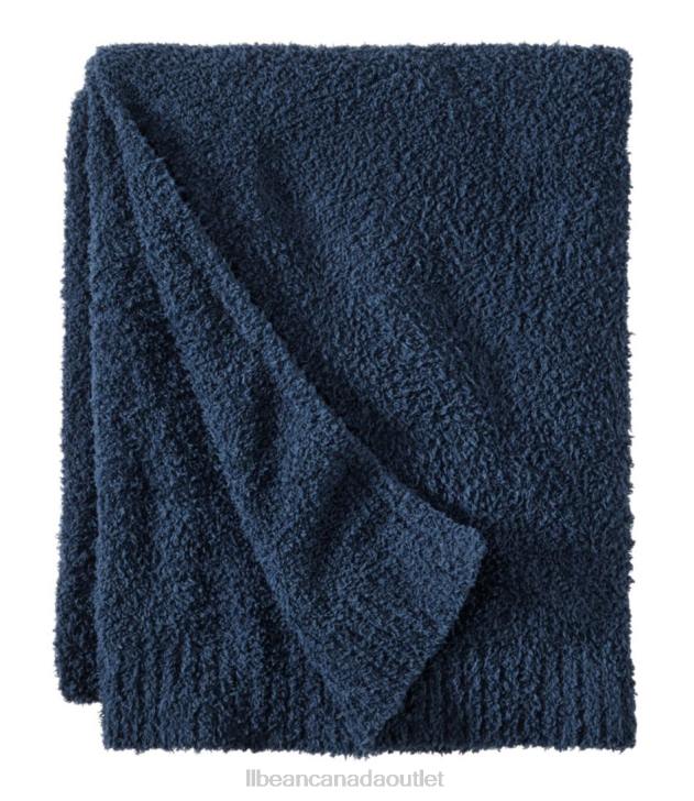 Bedding Navy H8XZ4471 Wicked Cozy Knit Throw Unisex L.L.Bean