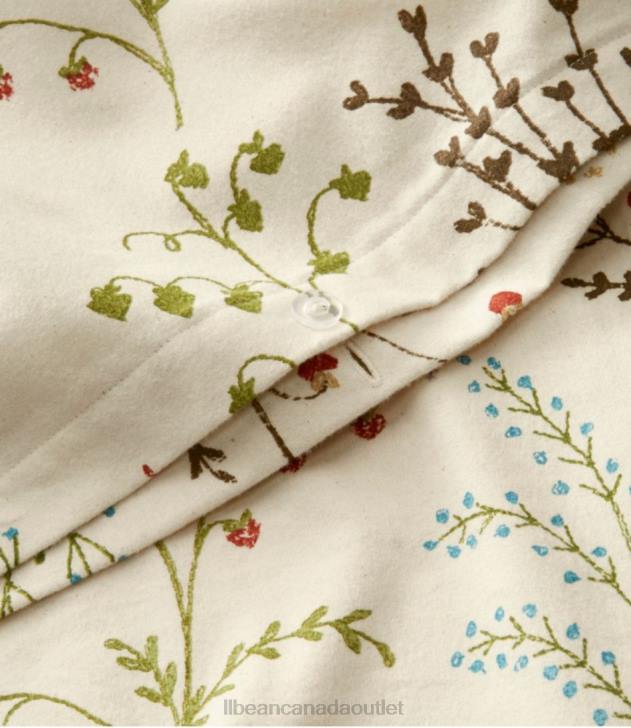 Bedding Botanical Floral H8XZ4475 Flannel Comforter Cover Collection Unisex L.L.Bean