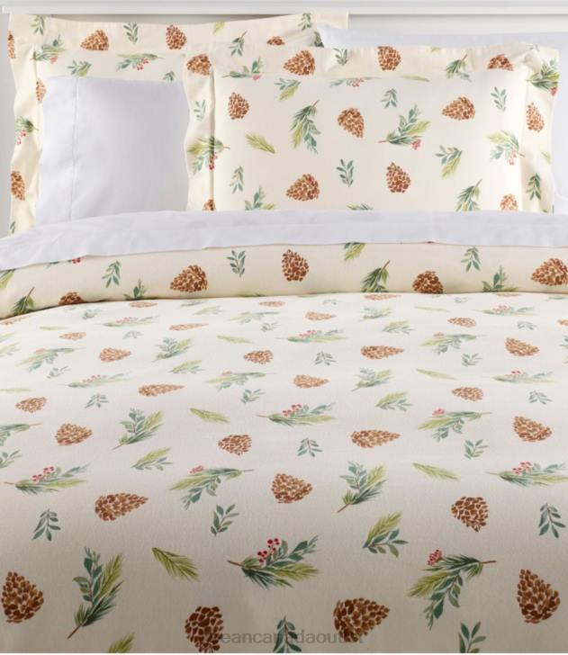 Bedding Evergreen H8XZ2555 Flannel Comforter Cover Collection Unisex L.L.Bean