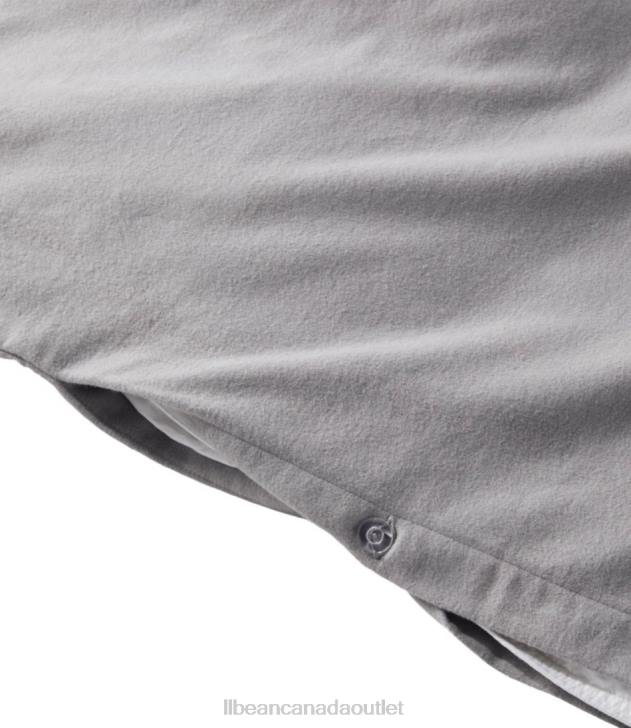 Bedding Heather Gray H8XZ7150 Ultrasoft Comfort Flannel Comforter Cover Unisex L.L.Bean