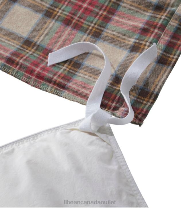 Bedding Medium Gray Plaid H8XZ6376 Heritage Chamois Flannel Comforter Cover Collection Plaid Unisex L.L.Bean