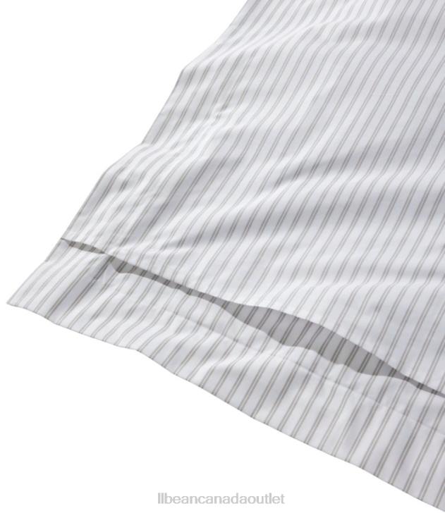 Bedding Mid-Blue H8XZ2641 Premium Egyptian Percale Comforter Cover Collection Stripe Unisex L.L.Bean