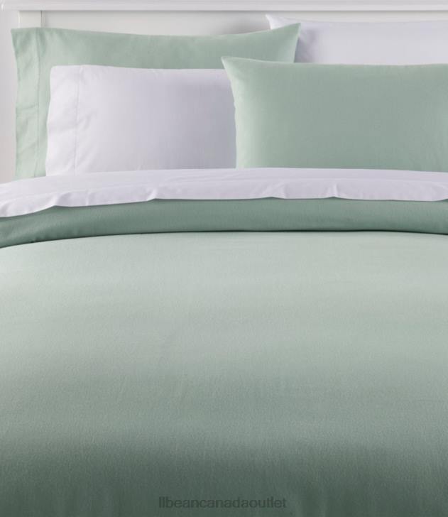 Bedding Silver Sage H8XZ5564 Ultrasoft Comfort Flannel Comforter Cover Unisex L.L.Bean