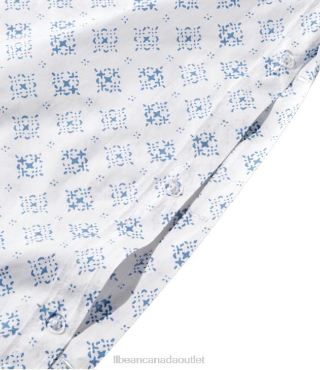 Bedding Soft Blue H8XZ2789 Premium Egyptian Percale Comforter Cover Collection Print Unisex L.L.Bean