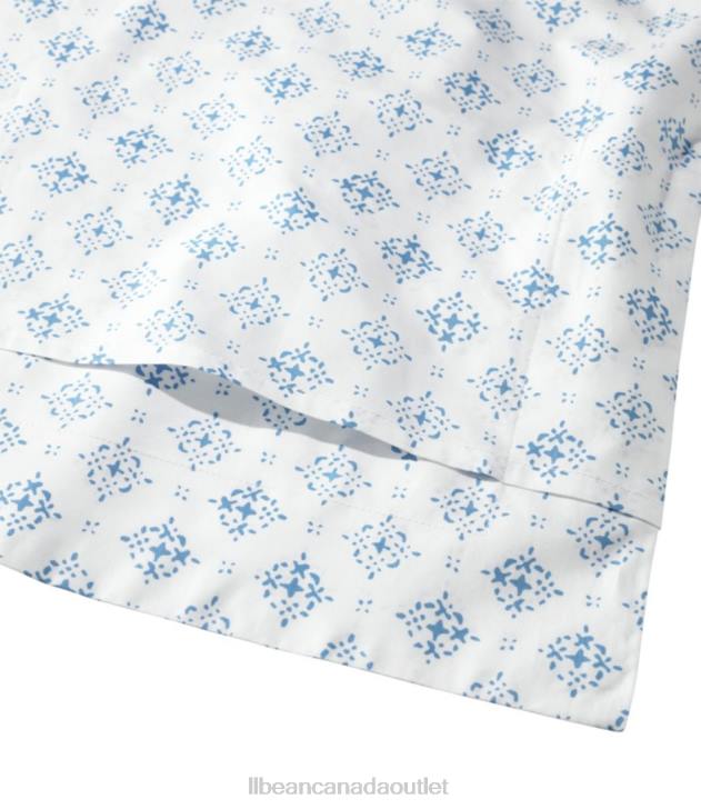 Bedding Soft Blue H8XZ2789 Premium Egyptian Percale Comforter Cover Collection Print Unisex L.L.Bean