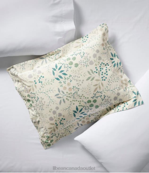 Bedding White/Floral H8XZ4559 280-Thread-Count Pima Cotton Percale Comforter Cover Collection Print Unisex L.L.Bean