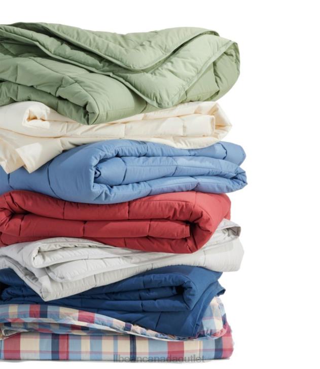 Bedding Vintage Red H8XZ2920 Ultrasoft Cotton Comforter Plaid Unisex L.L.Bean