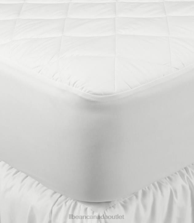 Bedding White H8XZ2918 Quilted Waterproof Mattress Pad Unisex L.L.Bean