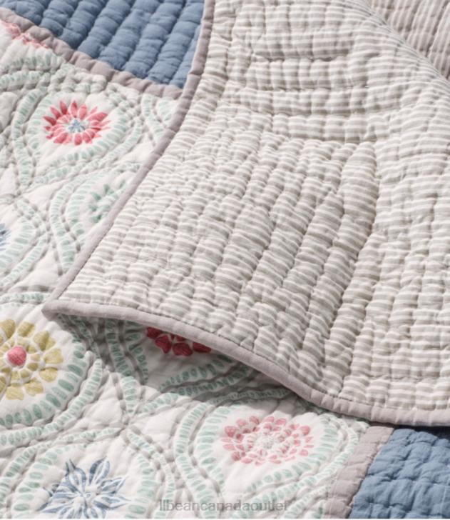 Bedding Multi H8XZ2472 Botanical Border Quilt Collection Unisex L.L.Bean