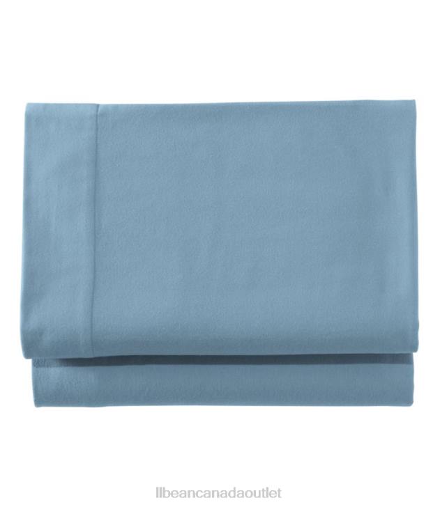 Bedding Bay Blue H8XZ5533 Ultrasoft Comfort Flannel Sheet Fitted Unisex L.L.Bean