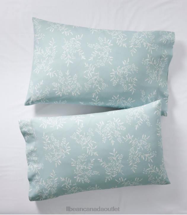 Bedding Bluegrass Botanical H8XZ4484 Premium Supima Flannel Sheet Collection Print Unisex L.L.Bean