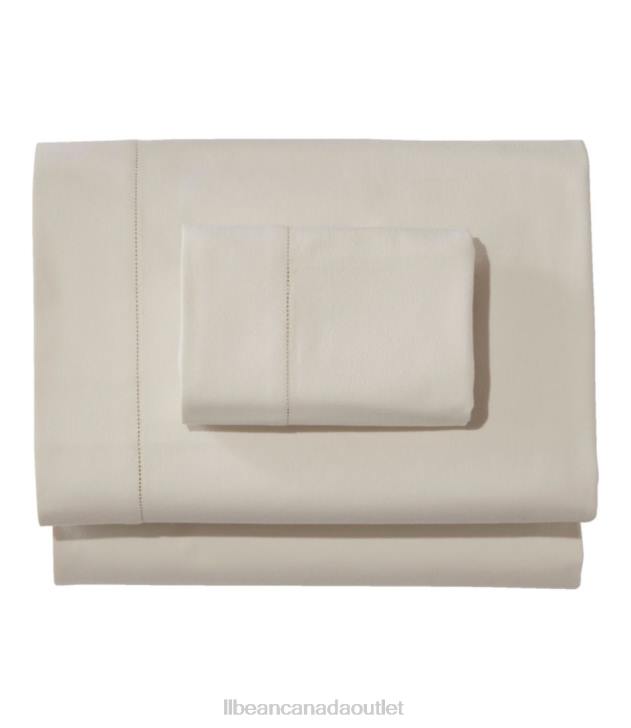 Bedding Cream H8XZ6293 Premium Supima Flannel Sheet Collection Unisex L.L.Bean