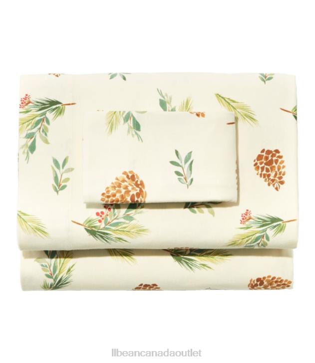 Bedding Evergreen H8XZ2545 Flannel Sheet Collection Unisex L.L.Bean