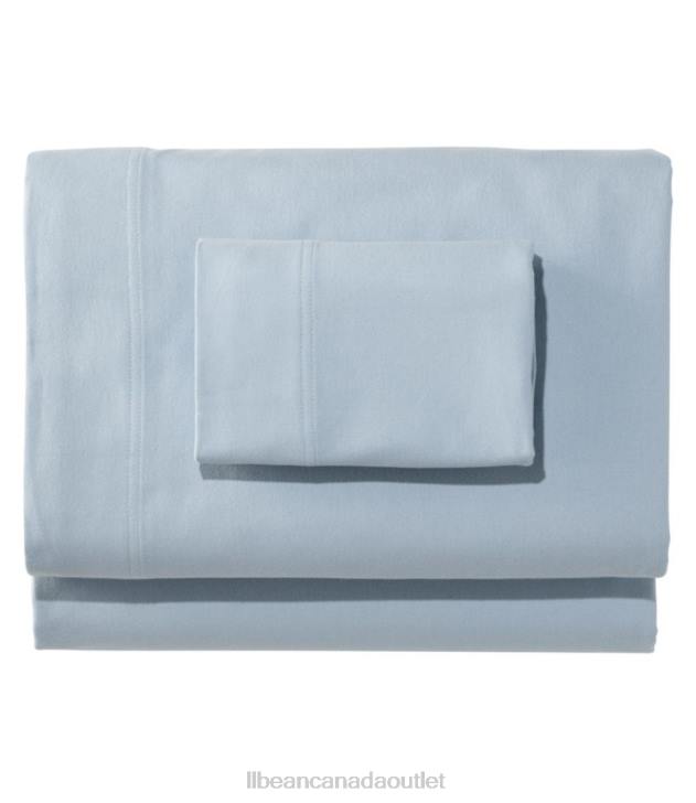 Bedding Foggy Blue H8XZ5616 Organic Flannel Sheet Collection Unisex L.L.Bean
