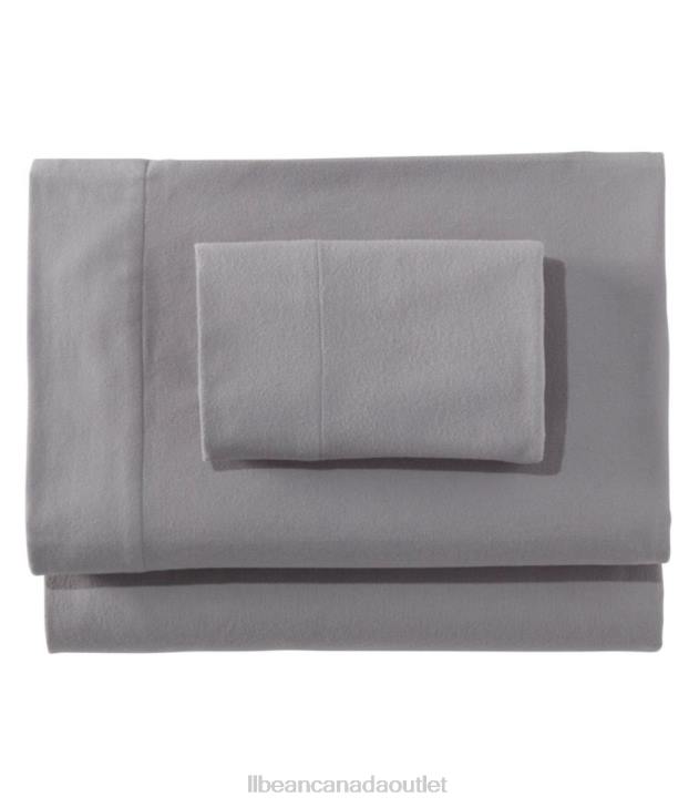 Bedding Frost Gray H8XZ7246 Ultrasoft Comfort Flannel Sheet Set Unisex L.L.Bean