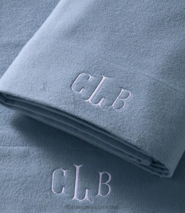 Bedding Frost Gray H8XZ7329 Ultrasoft Comfort Flannel Pillowcases Set of Two Unisex L.L.Bean