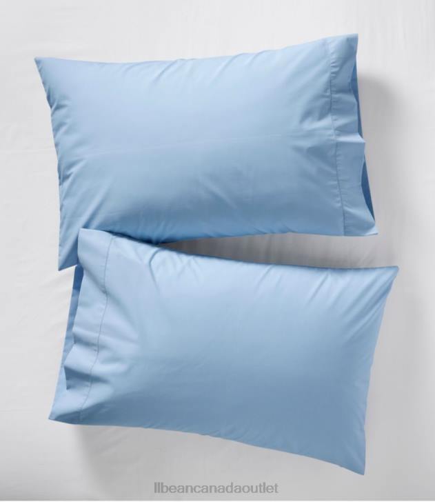 Bedding Lake H8XZ5495 280-Thread-Count Pima Cotton Percale Pillowcases Set of Two Unisex L.L.Bean