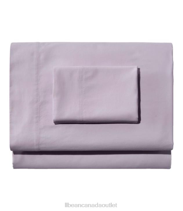 Bedding Lilac Mist H8XZ2683 Garment Washed Sateen Sheet Collection Unisex L.L.Bean