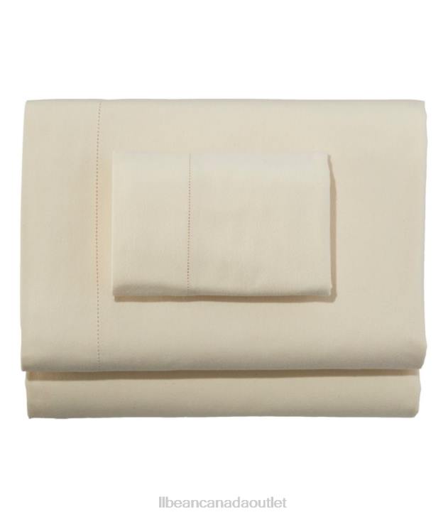 Bedding Natural H8XZ2501 Premium Supima Flannel Sheet Collection Unisex L.L.Bean