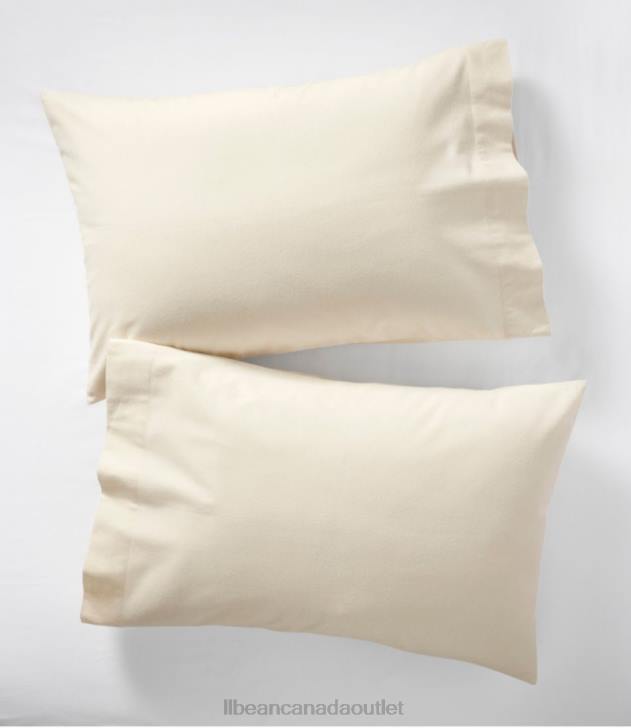 Bedding Natural H8XZ7263 Ultrasoft Comfort Flannel Pillowcases Set of Two Unisex L.L.Bean