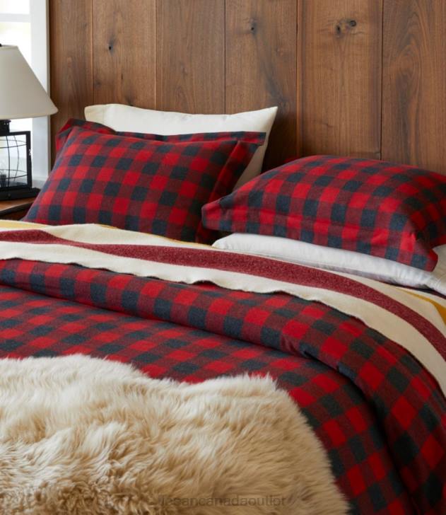 Bedding Royal Stewart Tartan H8XZ7131 Heritage Chamois Flannel Sheet Collection Plaid Unisex L.L.Bean
