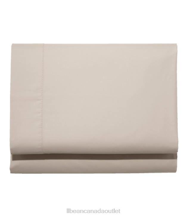 Bedding Silver Sand H8XZ6265 280-Thread-Count Pima Cotton Percale Sheet Fitted Unisex L.L.Bean