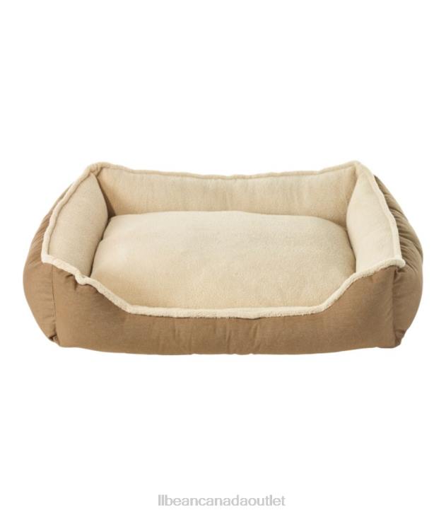 Home Goods Burlap H8XZ1409 Premium Cuddler Bolster Dog Bed Unisex L.L.Bean