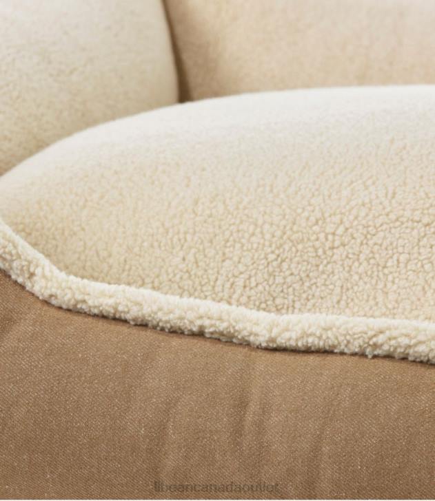 Home Goods Burlap H8XZ1409 Premium Cuddler Bolster Dog Bed Unisex L.L.Bean