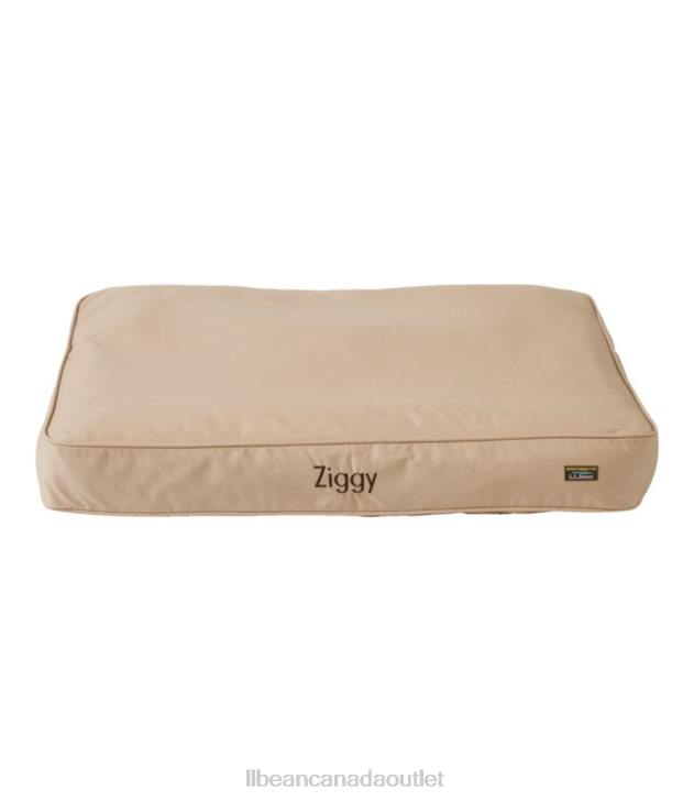 Home Goods Khaki H8XZ4151 Premium Denim Therapeutic Dog Bed Rectangular Unisex L.L.Bean