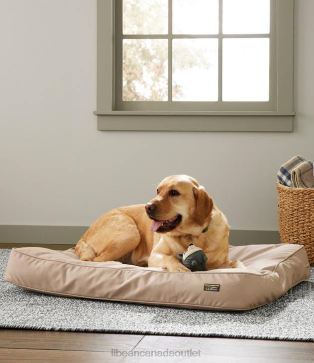Home Goods Vintage Indigo H8XZ2076 Premium Denim Therapeutic Dog Bed Rectangular Unisex L.L.Bean