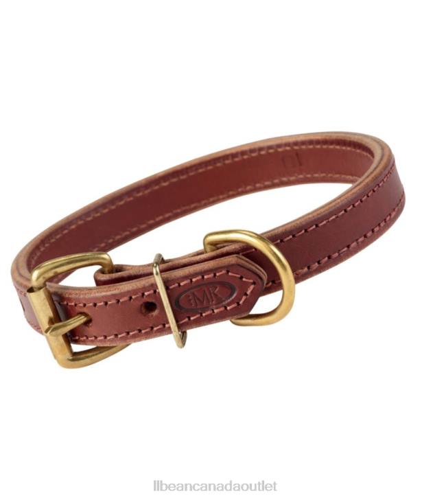 Home Goods Mahogany H8XZ1941 Boyt High Prairie Leather Dog Collar Unisex L.L.Bean