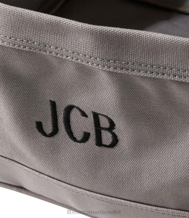 Home Decor Natural/Frost Gray H8XZ4330 Canvas Storage Tote Rectangular Unisex L.L.Bean