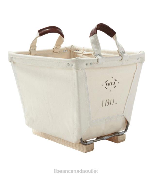 Home Decor Natural H8XZ2888 Steele Small Carry Basket With Wood Runners Unisex L.L.Bean