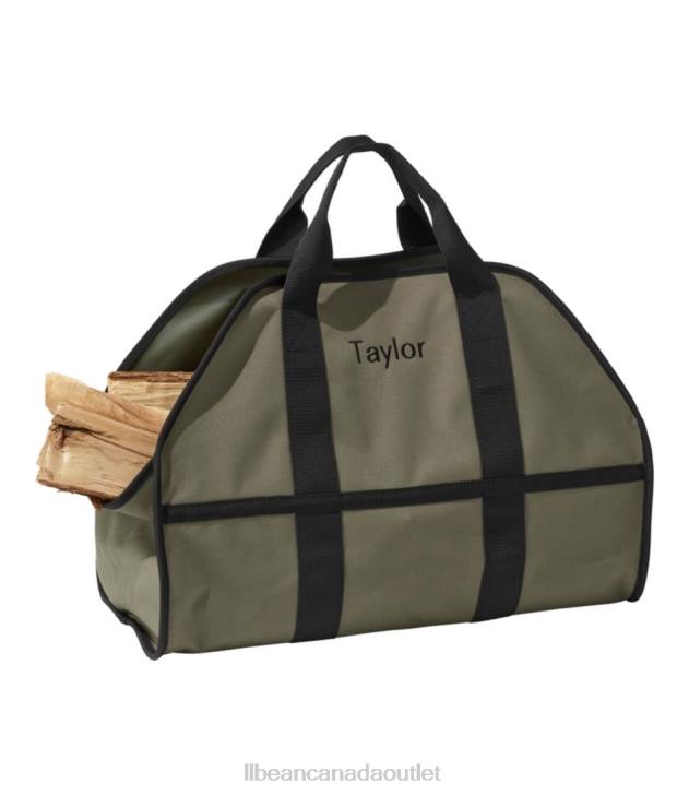 Home Decor Dusty Olive H8XZ4465 Dura-Tough Standing Log Carrier Unisex L.L.Bean