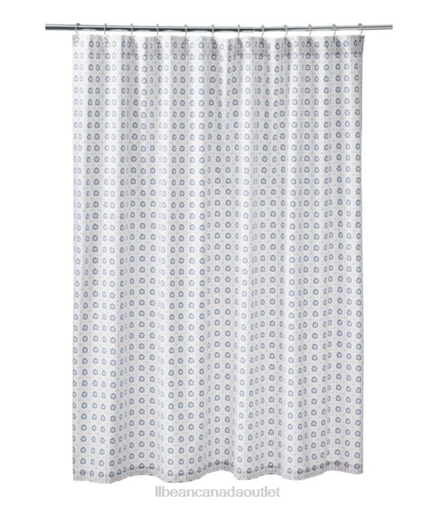 Home Decor Mid-Blue H8XZ2551 Daisy Shower Curtain Unisex L.L.Bean