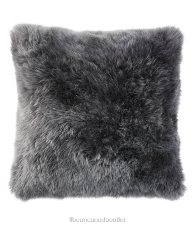 Home Decor Steel Gray H8XZ2868 Sheepskin Throw Pillow Unisex L.L.Bean