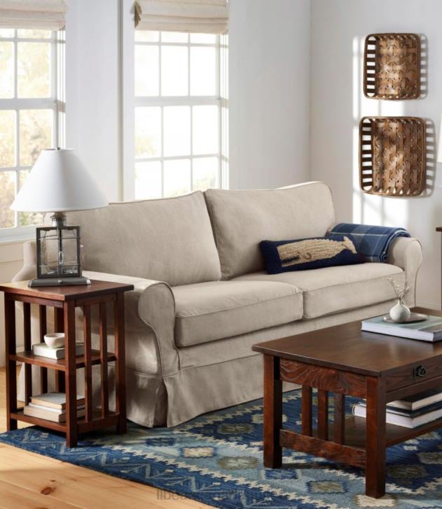 Indoor Furniture Chambray H8XZ4550 Pine Point Slipcovered Sleeper Sofa Unisex L.L.Bean