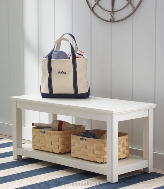 Indoor Furniture Paperwhite H8XZ2805 Painted Farmhouse Bench Unisex L.L.Bean